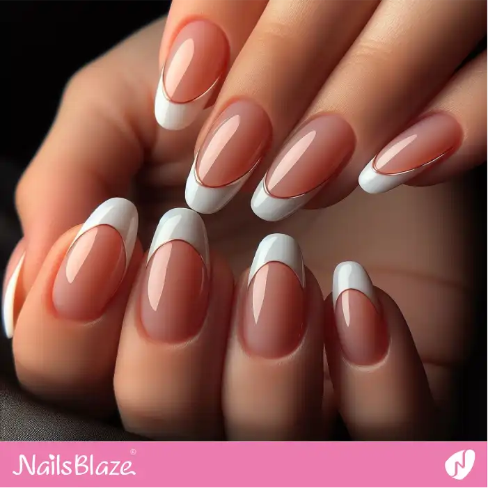Gloosy Peach Fuzz French Manicure | Color of the Year 2024 - NB1733